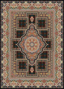 فرش ماشینی 700 شانه-طرح رها سرمه ا ی